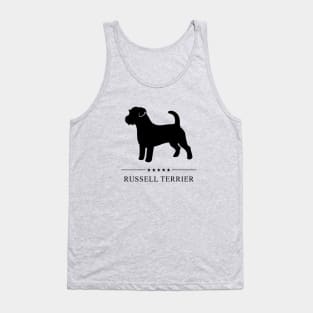 Russell Terrier Black Silhouette Tank Top